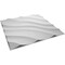 Ekena Millwork Modern Wave EnduraWall Decorative 3D Wall Panel, White, 19 5/8"W x 19 5/8"H WP20X20MWWH - alternate 8